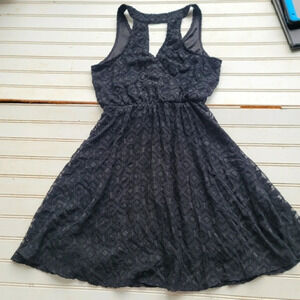 Candies Dress Juniors Black Black Sleeveless A-line Cuf Out Sz XS